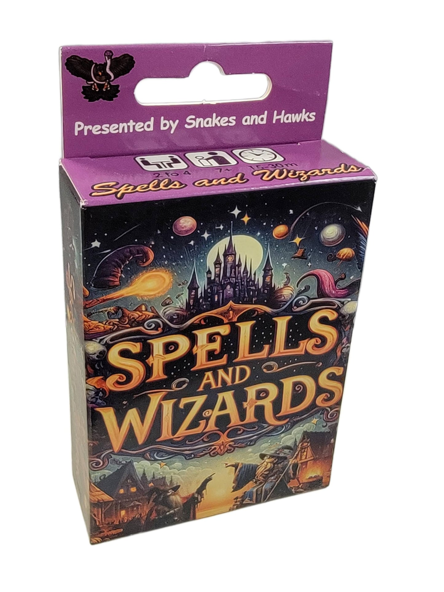 Spells and Wizards Card Game, 2-6 Player Trick Taking Card Game for Family
