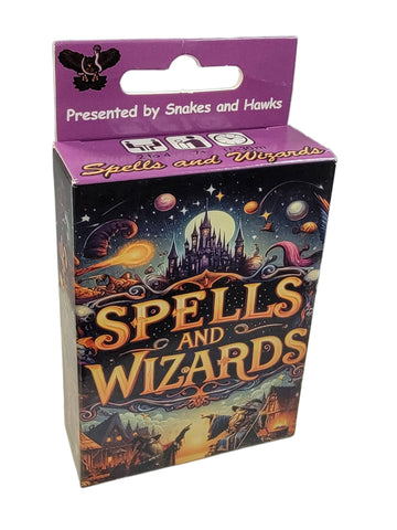 Spells and Wizards Card Game, 2-6 Player Trick Taking Card Game for Family