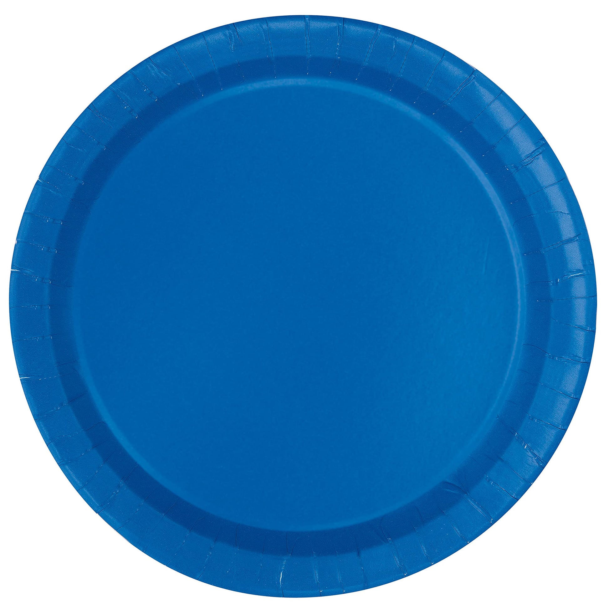 Unique 31770EU Eco-Friendly Paper Plates-23 cm-Royal Blue Colour-16 Count (Pack of 1), Pack of 16