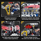 BYTLK V8 Engine Building Set,Build Your Own Mini Engine that Works, Physical Science Experiment Toy for Adults, Home or Office Décor (665 Pcs)