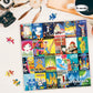 Re-marks Travel Posters, Poster Puzzle, 500-Piece Jigsaw Puzzle for All Ages