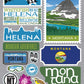 Reminisce Jet Setters 3.0 Montana Dimensional Scrapbook Sticker