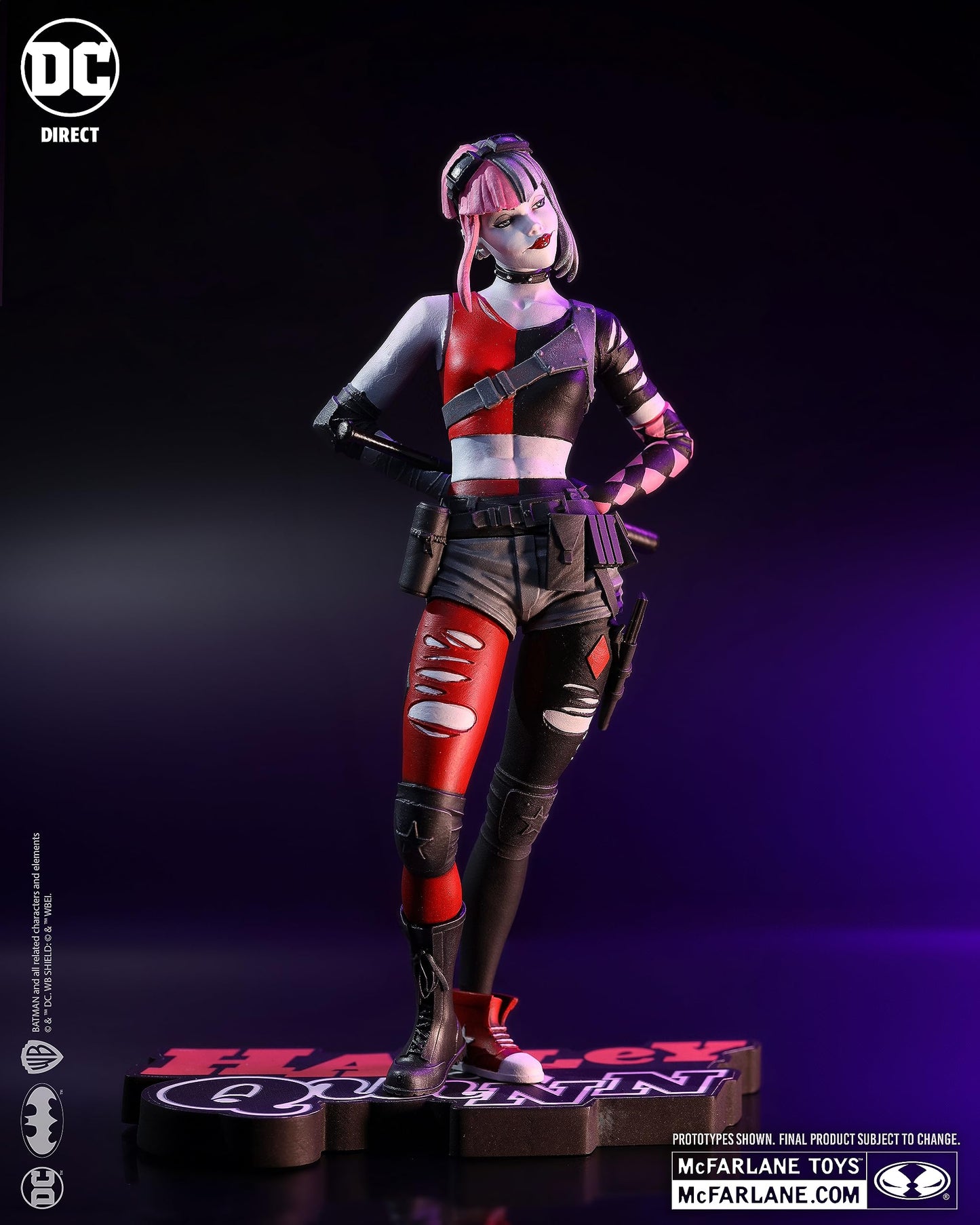 McFarlane Toys - DC Direct Harley Quinn by Simone Di Meo (Harley Quinn: Red White & Black) Resin Statue