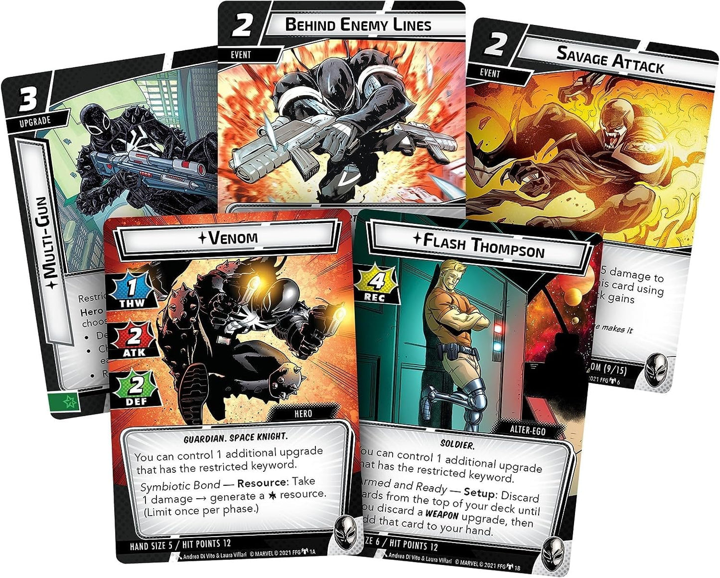 Marvel Champions The Card Game Venom HERO PACK - Superhero Strategy Game, Cooperative Game for Kids and Adults, Ages 14+, 1-4 Players, 45-90 Minute