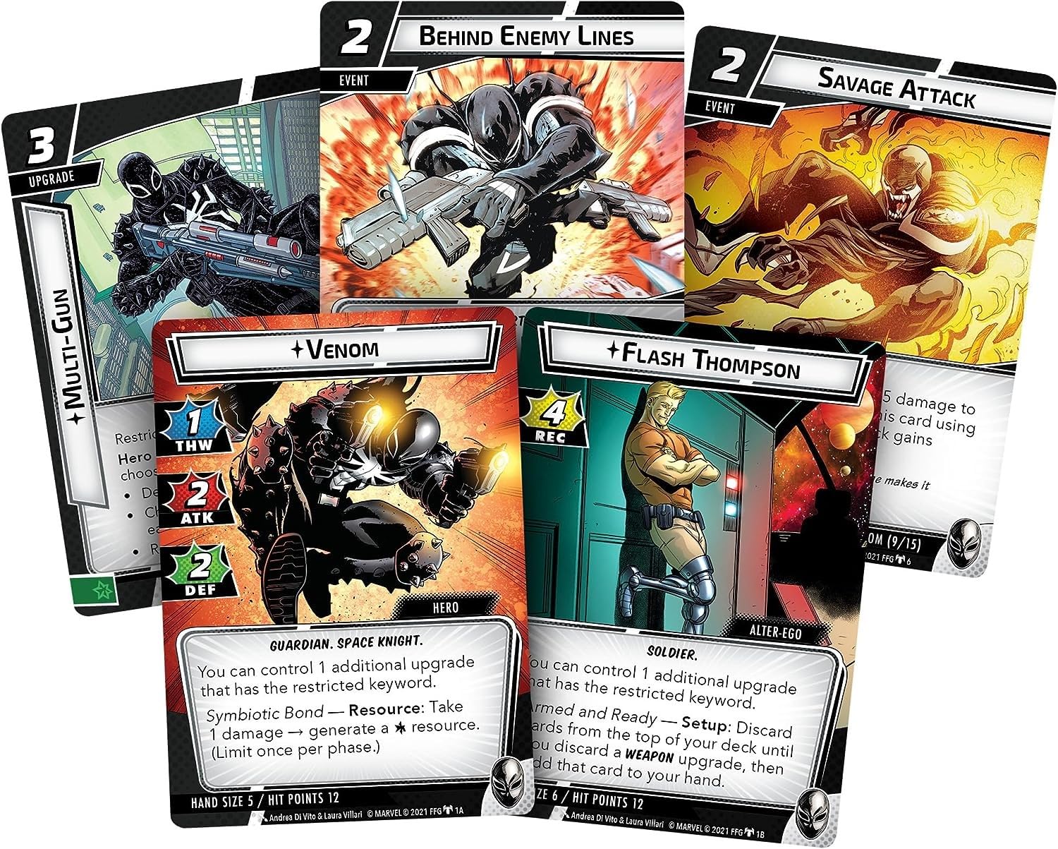 Marvel Champions The Card Game Venom HERO PACK - Superhero Strategy Game, Cooperative Game for Kids and Adults, Ages 14+, 1-4 Players, 45-90 Minute