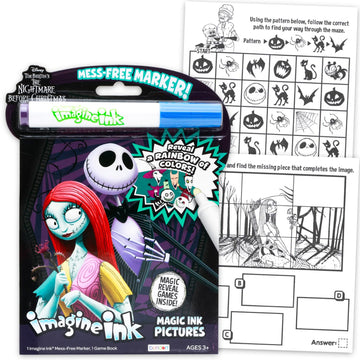 Nightmare Before Christmas Imagine Ink Coloring Book Set - Bundle with Mess Free Coloring Book, Activity Pages, Mini Play Pack, More | Nightmare