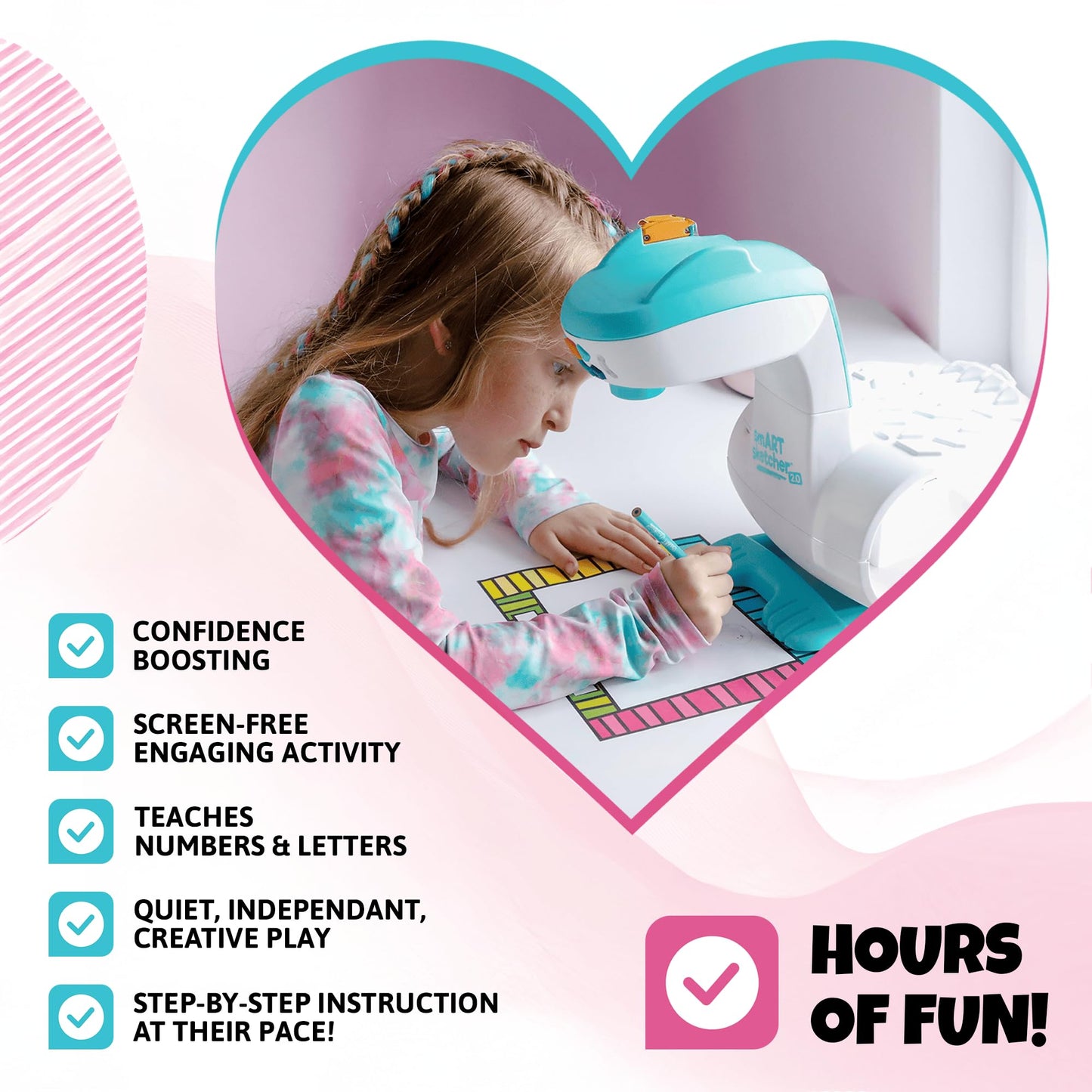 Flycatcher smART Sketcher 2.0 Projector, Step-by-Step Drawing, Kids Ages 5+
