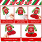 9 Pieces Ugly Christmas Sweater Honeycomb Centerpieces Table Decor, Holiday Party Table Toppers Ornaments Signs, Fun Xmas Sweater Party Decorations