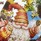 Springbok's 500 Piece Jigsaw Puzzle Gnome Worries Bee Happy - Made in USA