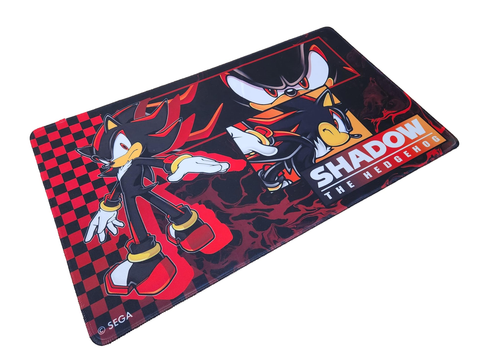 KESS: Sonic: Playmat - Modern Shadow - 23.75 x 13.5 Neoprene, Non-Slip, Tabletop Accessory, Comfort-Protection, Card-Board-Dice-RPG Games, Mouse Pad