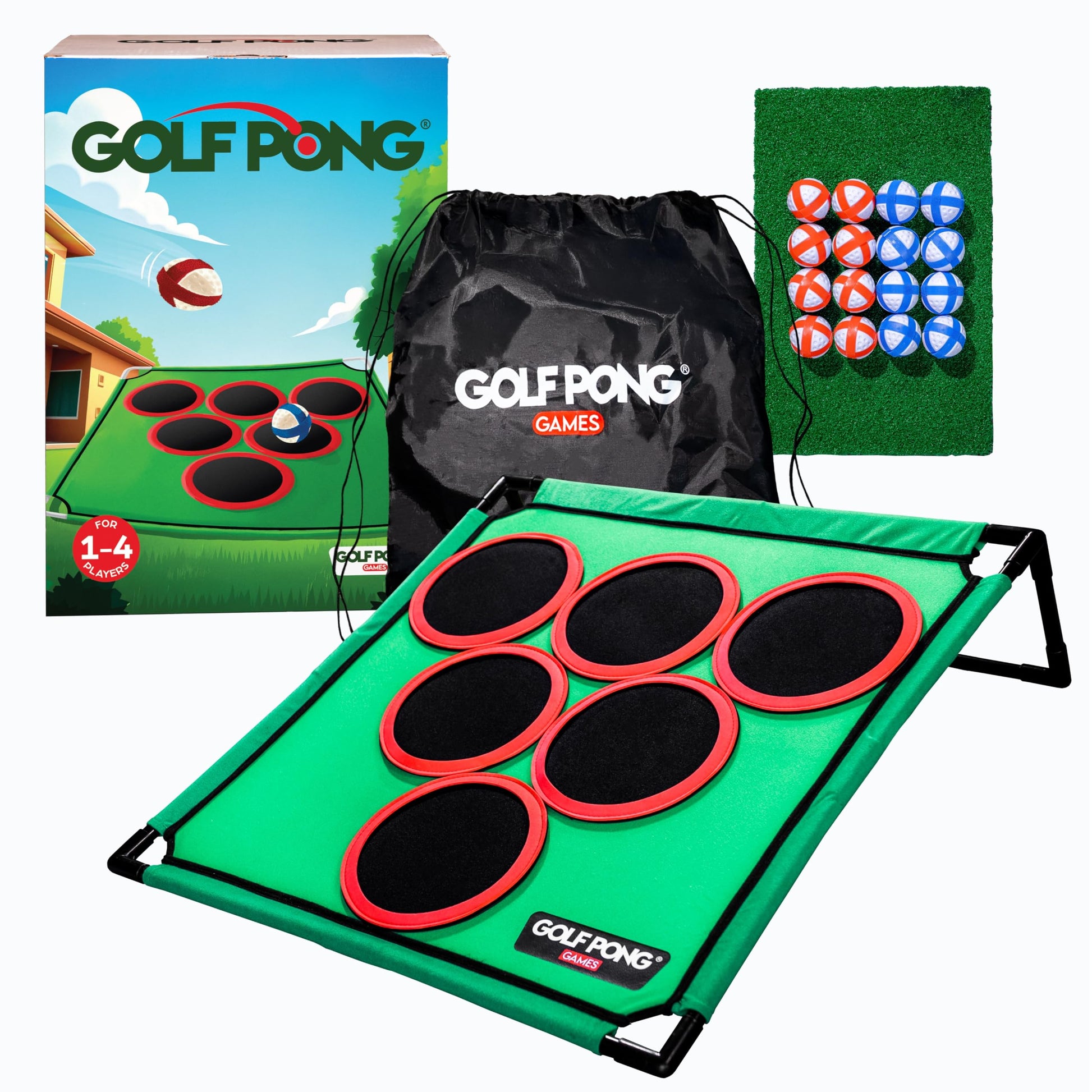 Golf Pong Chipping Game for Men & Women, 1 Board