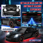 RC Drift Car with LED Headlights, Spray Mist & Underbody Lights, 2.4GHz Remote Control Car, High Speed RC Car with Extra Drift Tires, RC Cars