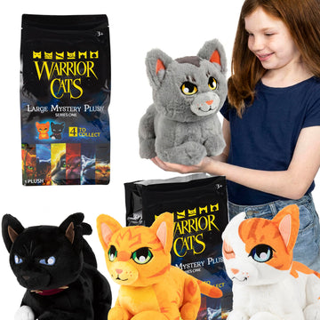 Warrior Cats Large Mystery Plush, Series 1, Book Series, Mystery Plush Bag, Blind Bag, 1 of 4 Possible, Official Merch