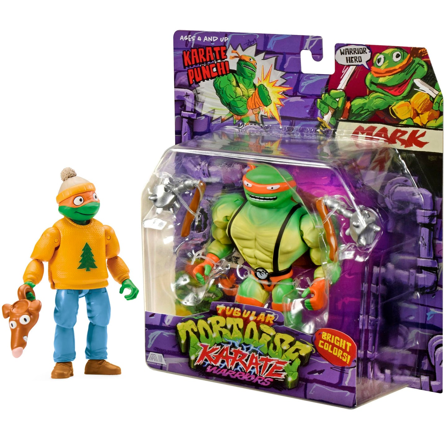 Teenage Mutant Ninja Turtles Michelangelo and Mark Theatrical Short Figure 2-Pack by Playmates Toys