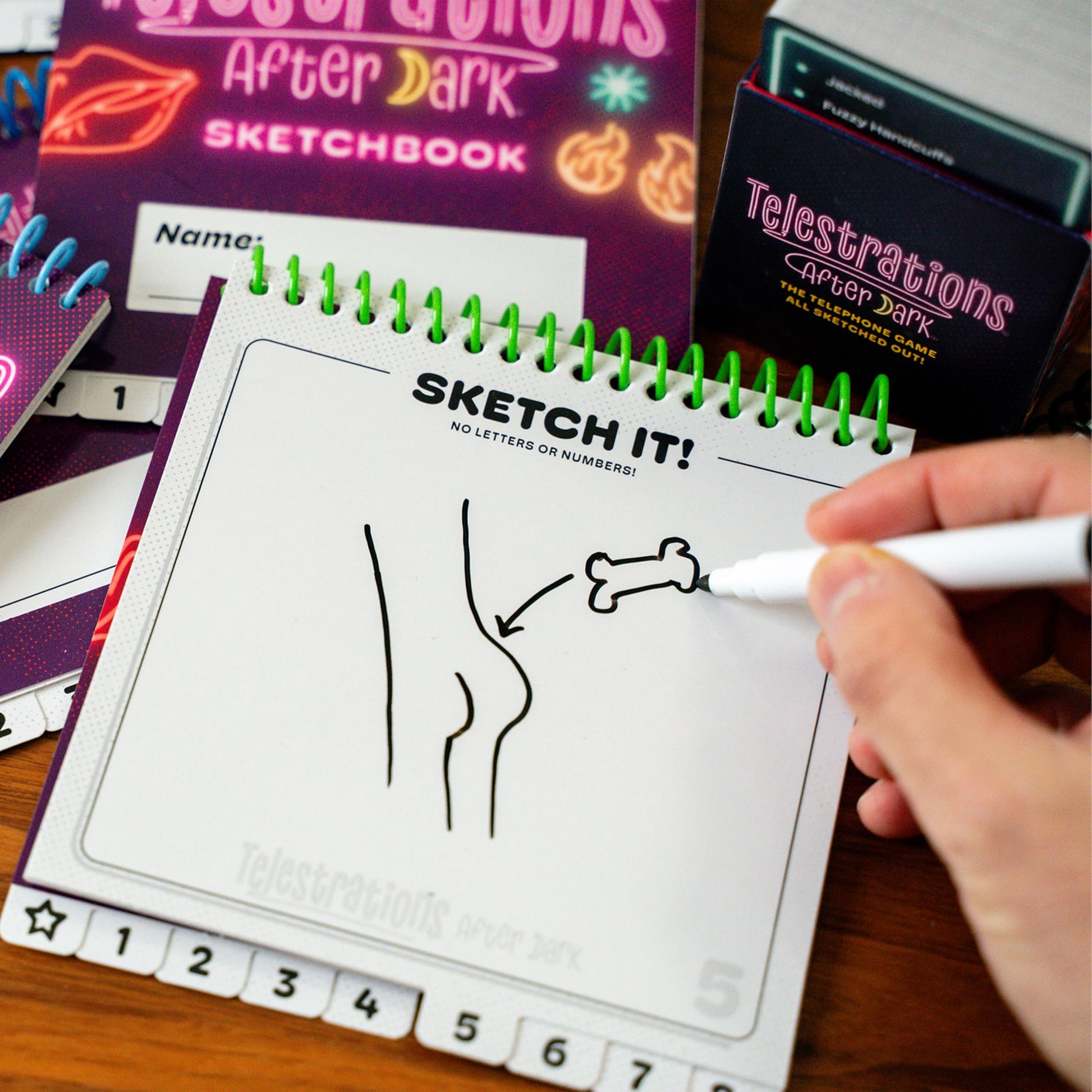 Telestrations: After Dark 8 Player 2nd Edition Board Game, Adults-Only Laugh Out Loud Must Have Party Game, Sketch What You Read & Guess What You Saw