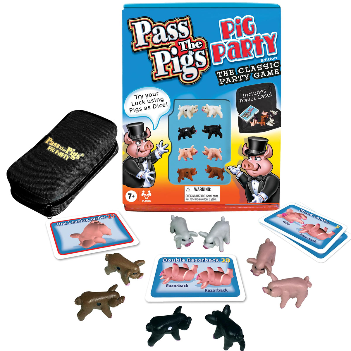 Pass The Pigs: Pig Party, Tabletop Game for 4, by Winning Moves Games USA