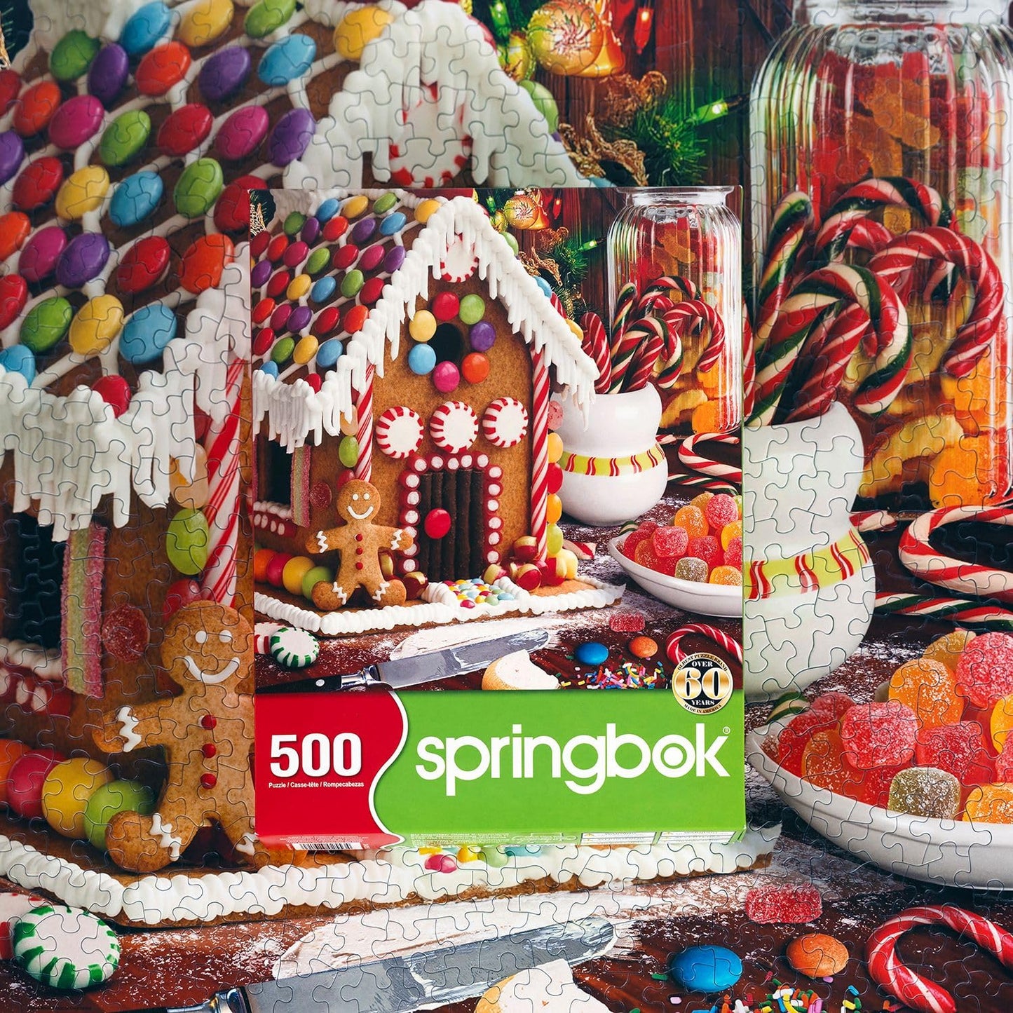Springbok Gingerbread House 500 Piece Christmas Jigsaw Puzzle for Adults