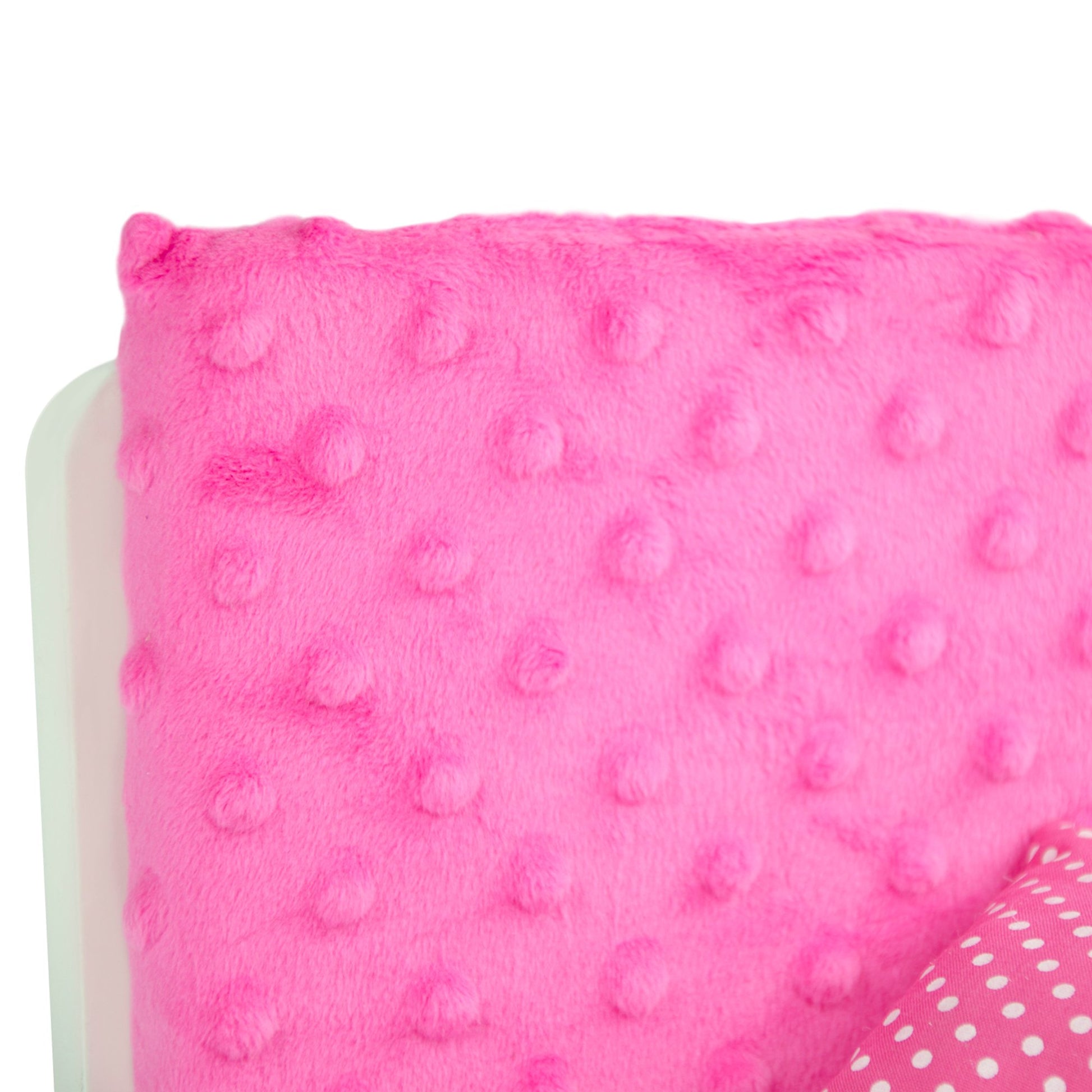 Olivia's Little World - 18 inch Doll Furniture Accessories Princess Sofa & Coffee Table Living Room Lounge Set with Pink Cushion Wooden