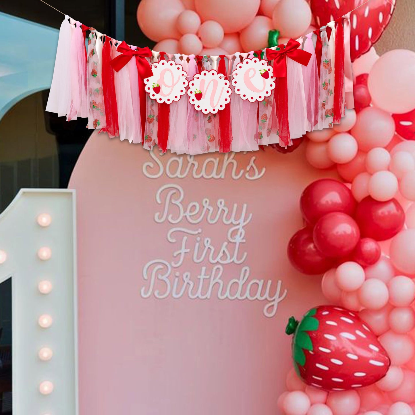 CIEQR Strawberry One Highchair Banner