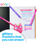 Ooly Make No Mistake Glittery Erasable Markers, 12 Stress and Mess Free Sparkle Markers You Can Erase, Colorful Supplies for Any Arts & Crafts