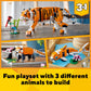 LEGO Creator 3 in 1 Majestic Tiger Building Set, Transforms from Tiger to Panda or Koi Fish Set, Animal Figures, Collectible Building Toy, Gifts