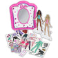 Barbie: Magnetic Dress Up Closet Activity - Fashion Design Playset, Mix & Match Accessories, Decorate & Display, Pink Closet Storage Case, Kids 3+