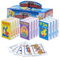 Srenta Kids Card Games Bulk - 12 Pack Classic Card Games for Kids Ages 4-9, Multi Pack Set Includes: Hearts, Go Fish, & Old Maid Playing Cards