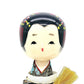 Naisian Usaburo Sosaku Kokeshi Doll Sending a Message (Black 1pc) Made in Japan