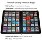 Rieton 16 Pocket 1024 Card Binder, Large Ringless Side Loading Pockets Trading Card Album Folder for TCG