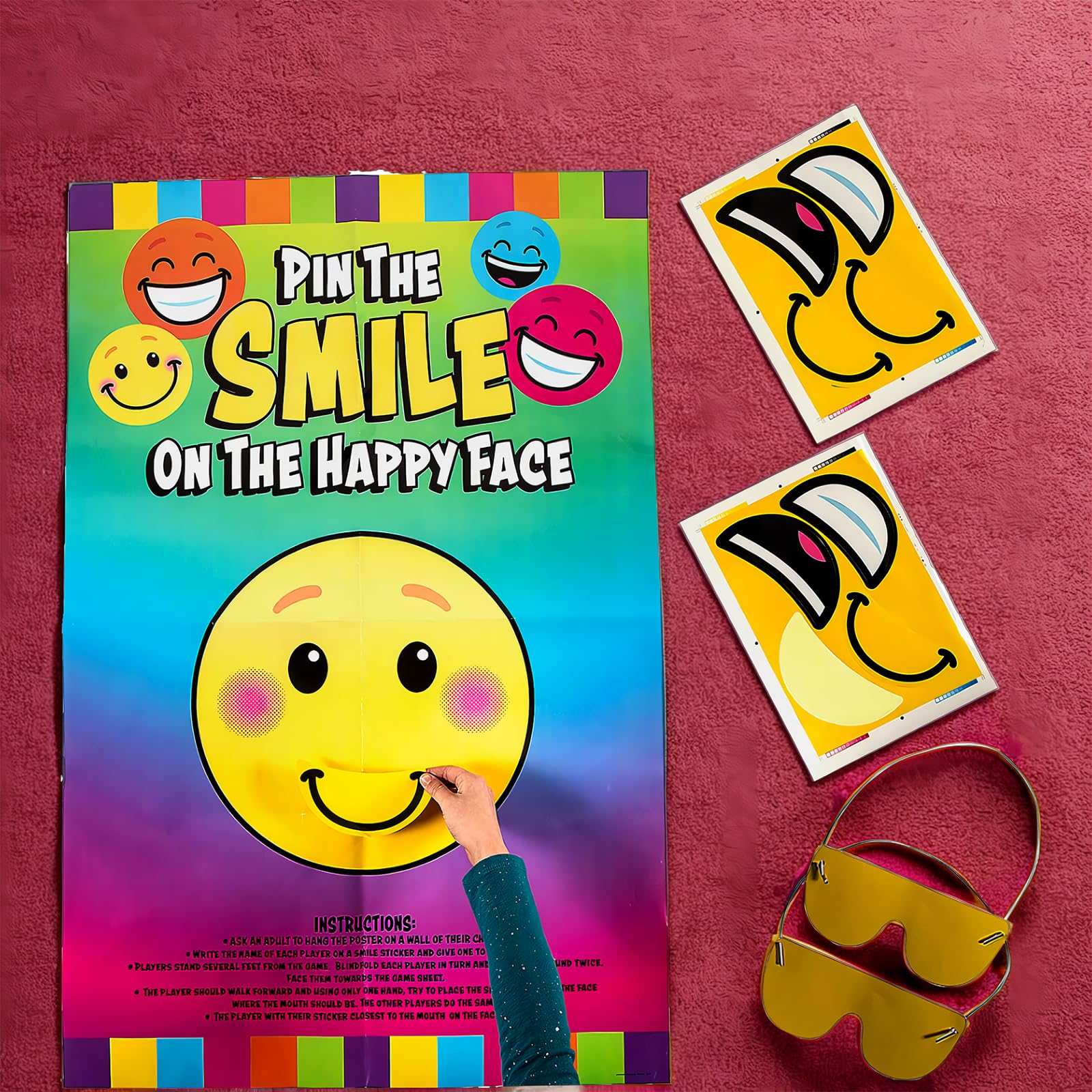 Fun Express Pin The Smile on The Happy Face Game