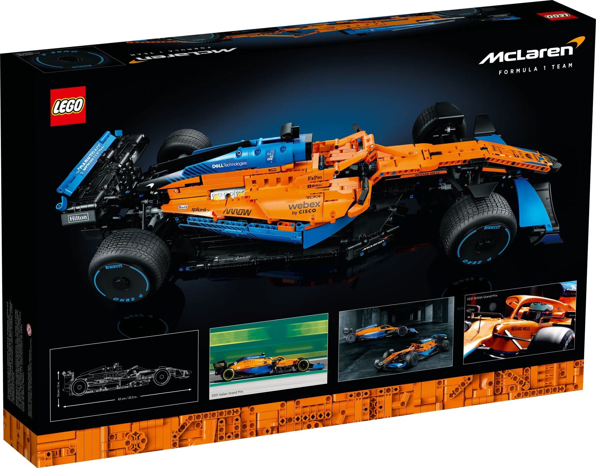 LEGO 42141 Technic McLaren Formula 1 2022 Replica Race Car Model Building Kit, F1 Motor Sport Set Birthday Gift Idea for Adults, Men, Women, Him, Her,