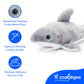 The Petting Zoo Great White Shark Stuffed Animal Plushie, Gifts for Kids, Earth Keeperz Sealife Animals, Zoologee Grey Great White Shark Plush Toy, 16
