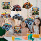 12 Pcs Monster Truck Hanging Swirls Monster Truck Birthday Decorations, Monster Truck Party Decorations, Monster Truck Decorations for Boys Kids