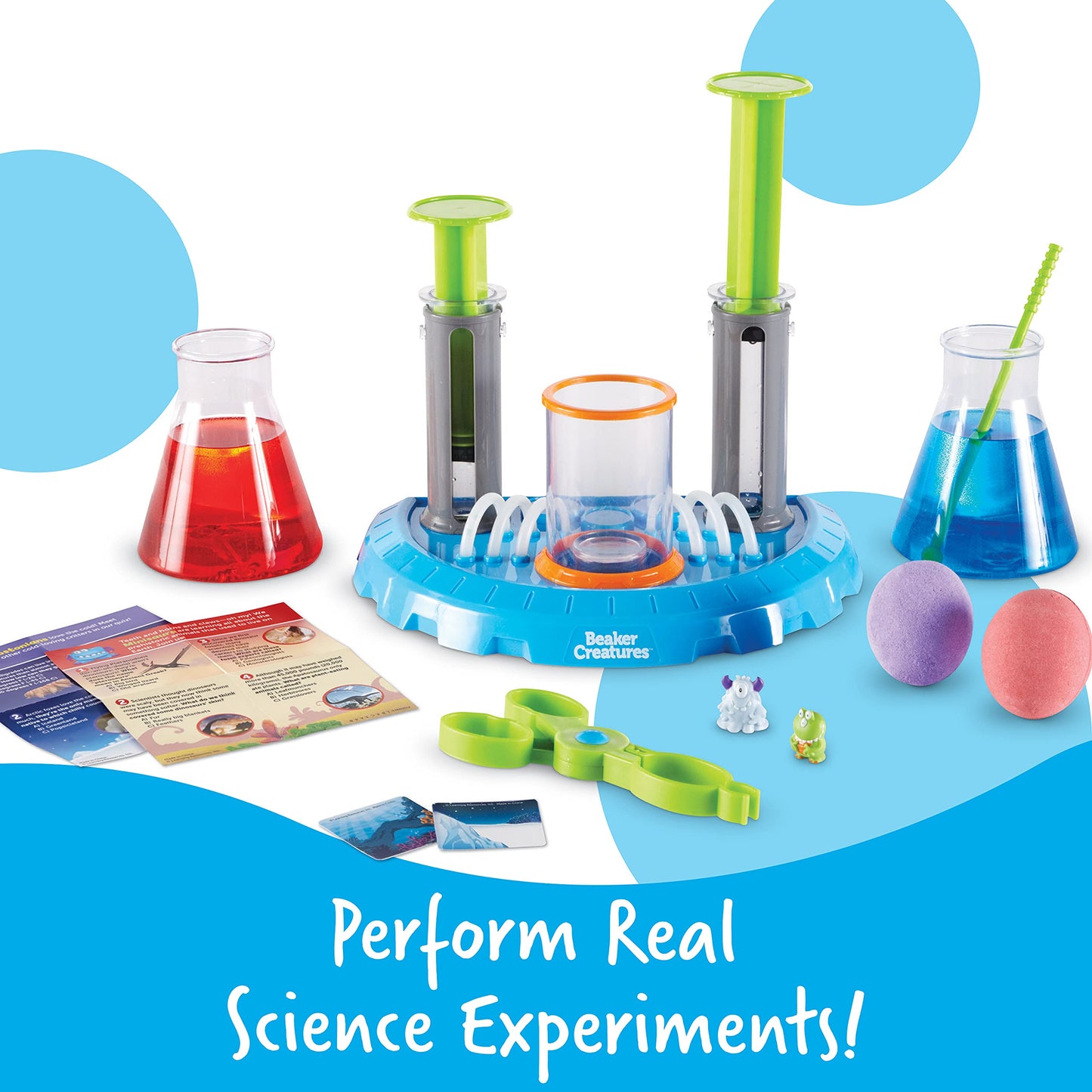 Learning Resources Beaker Creatures Liquid Reactor Super Lab - STEM Toys, Science Classroom Must Haves Activities , Physics and Chemistry Set