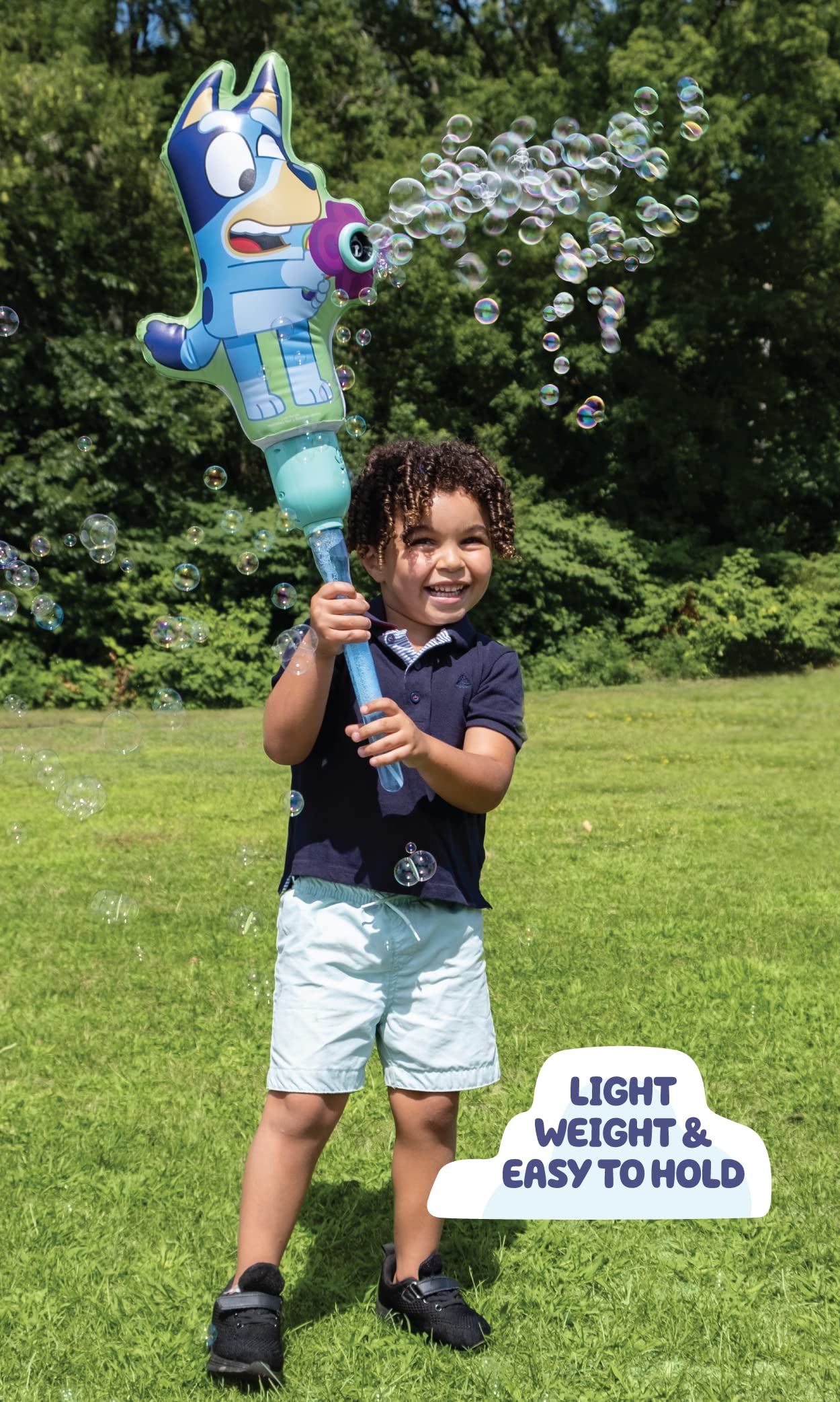 BLUEY Ballooble Bubble Machine Amazon Exclusive Huge Inflatable Bubble Machine for Kids Includes a Stand and Bonus 40oz of Bubble Solution 2 in 1 Play