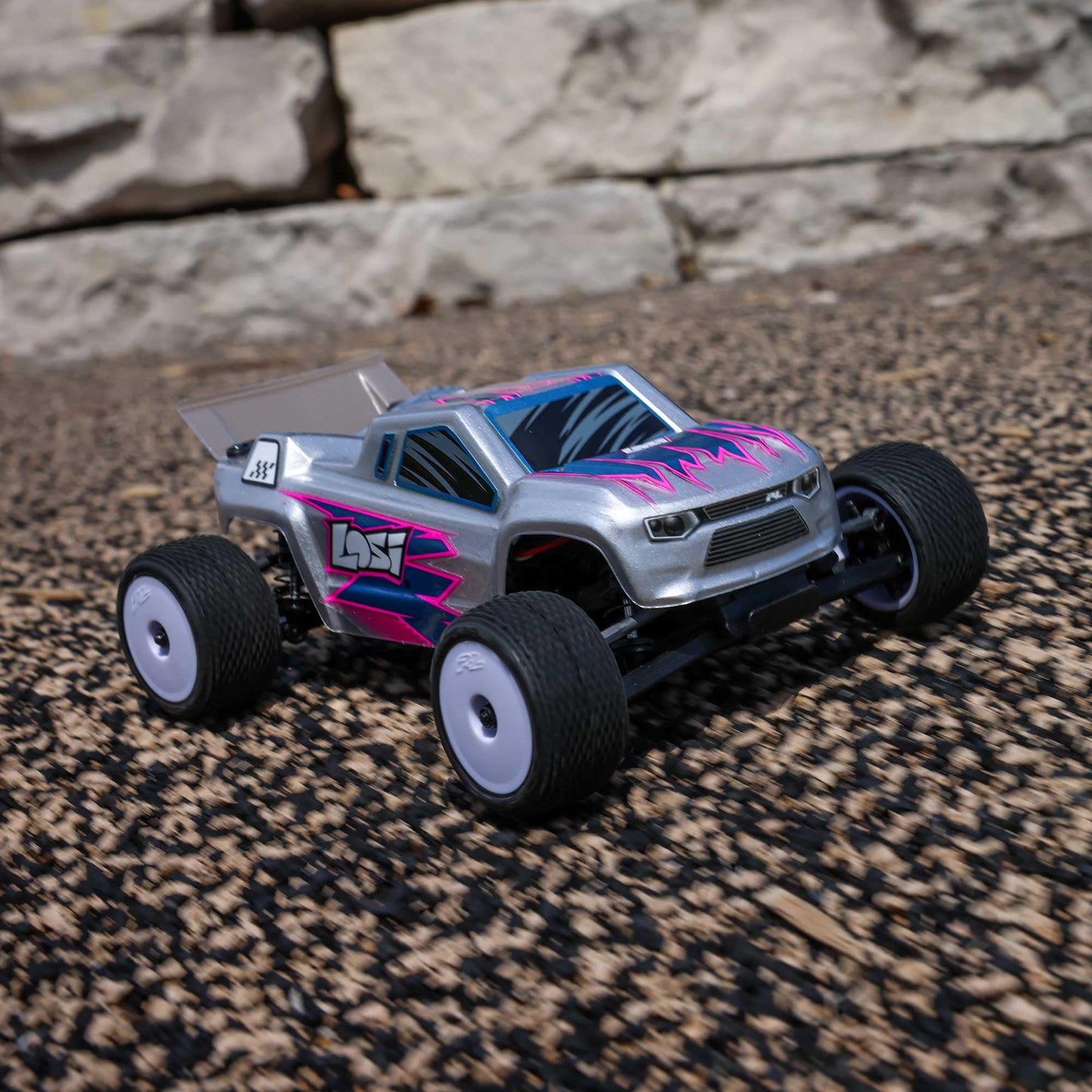 Losi Micro-T 1/28 2 Wheel Drive Silver RTR LOS-1392T2