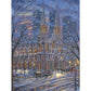 Bits and Pieces 500 Piece Puzzles for Adults - Saint Patrick's Cathedral - - Large 18" x 24" Glitter Jigsaw Puzzles 500 Pieces Snowy Church Scene, No