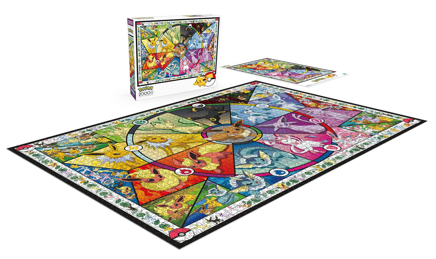 Pokemon - Pokemon - Eevee's Stained Glass - 2000 Piece Jigsaw Puzzle