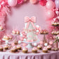 36 PCS Oversized Pink Bow Cake Toppers for Girls EVA Foam Bowknot Princess Cake Decorations Wedding Cake Topper for Birthday Baby Shower
