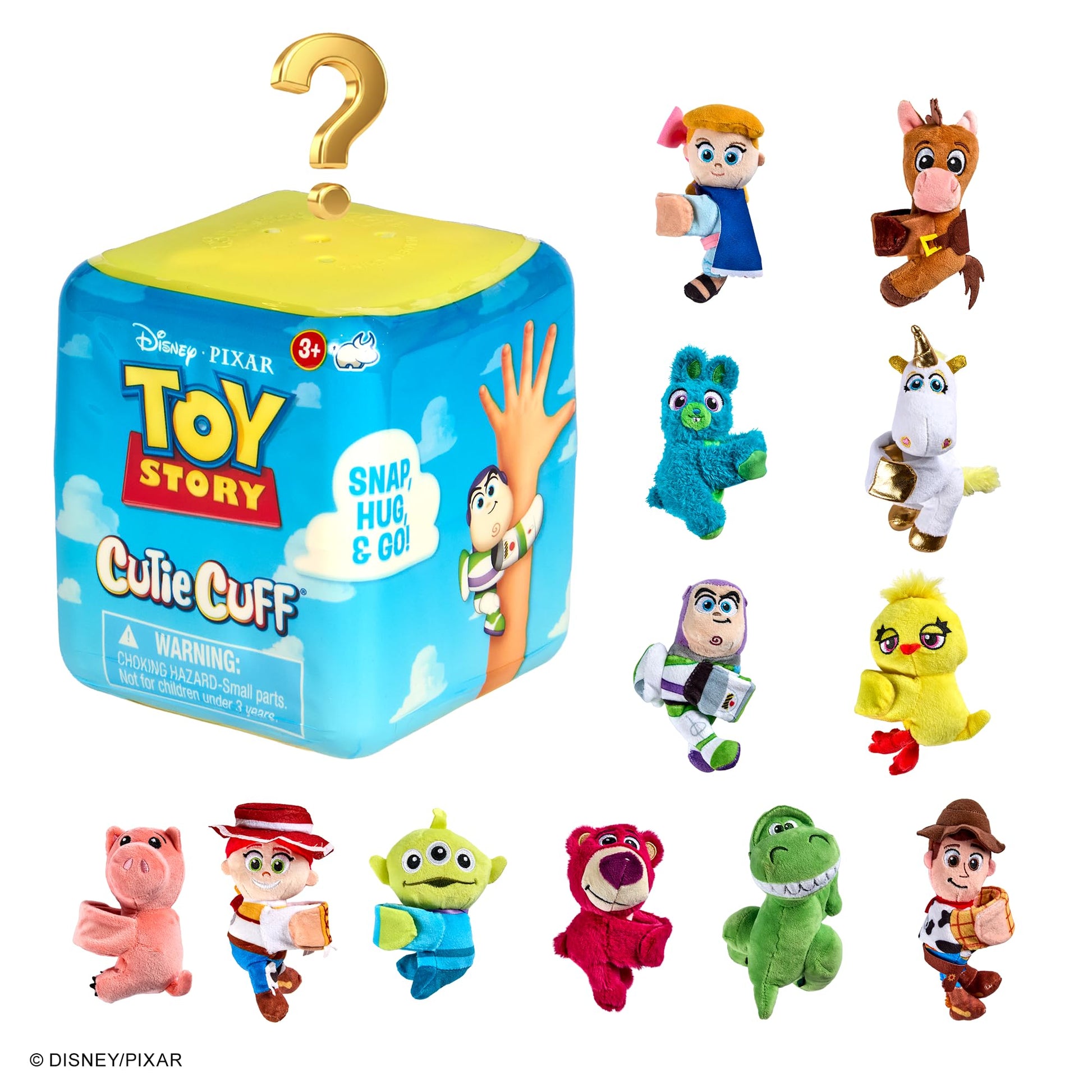 Disney Pixar Toy Story Cutie Cuff - Mystery Plush Slap Band Bracelet