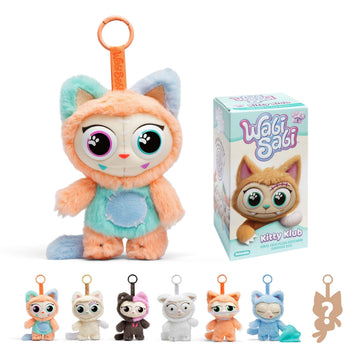 WabiSabi Kitty Club Blind Box by Relatable - Soft, Collectible, Blind Box Figures Plush on a Keychain, for Kids, Teens, and Collectors - Includes 1