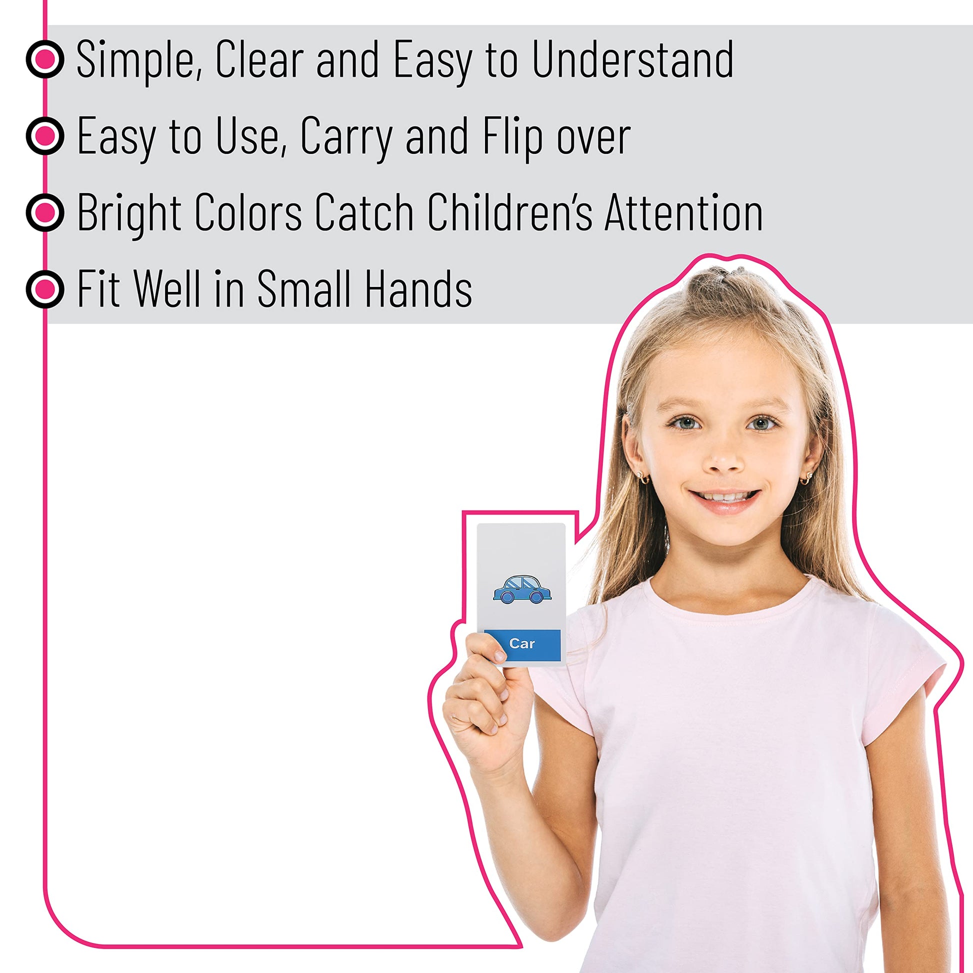 Mr. Pen- Alphabet Flash Cards for Toddlers, Double-Sided, 58 Picture Cards