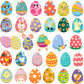 204PCS Easter Stickers, Easter Cute Bulk Stickers for Easter Basket Stuffers, Bunny Egg Easter Stickers for Cards Decorating Easter Gifts Crafts Party