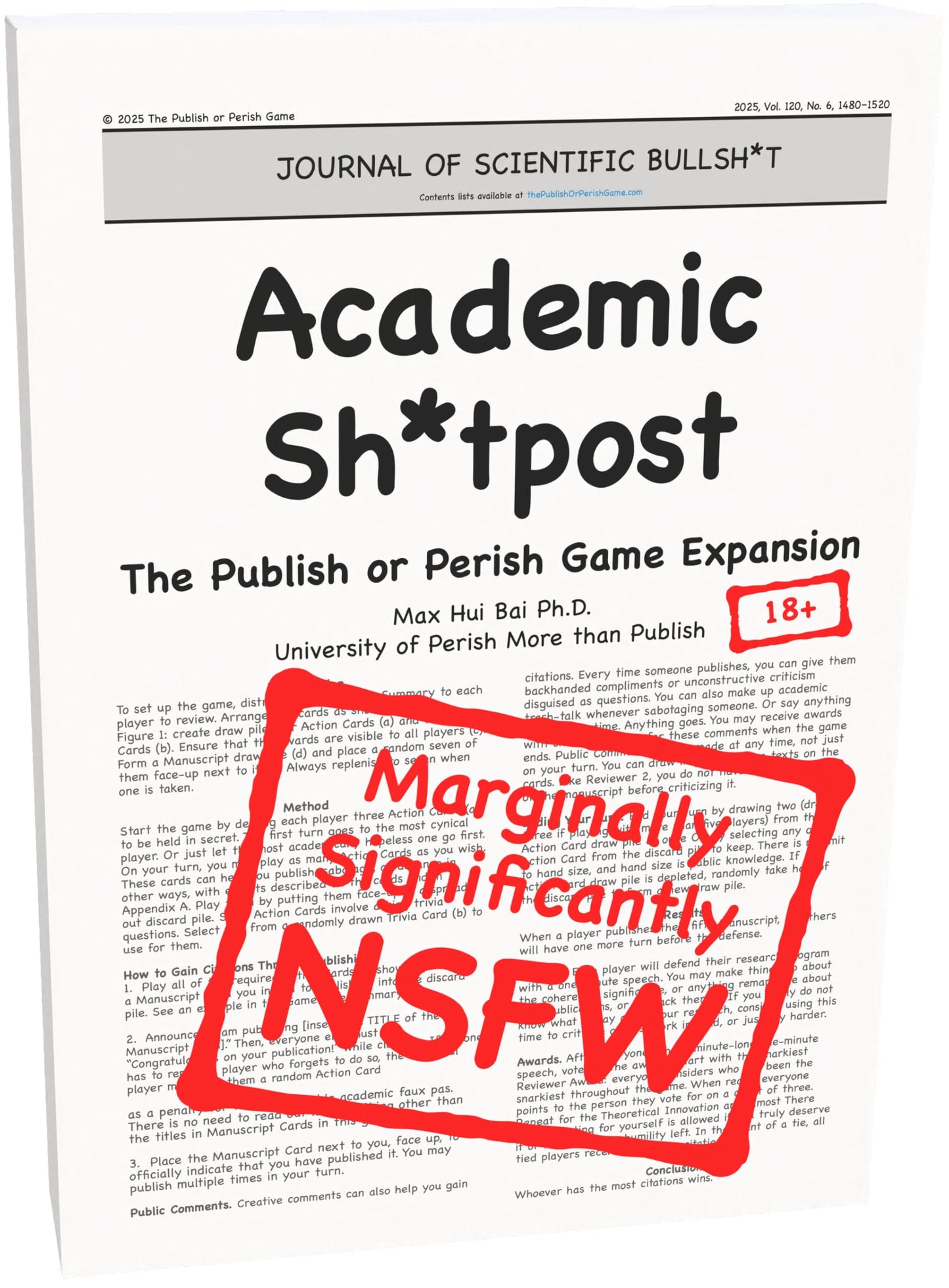 Academic Sh*tpost: A Publish or Perish Game Expansion