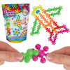ORB Flower Snaps Interlocking Connecting Toys - 200 Piece Interlocking Building Block STEM Toy for Kids - Flower Shaped Clip Together Building Discs