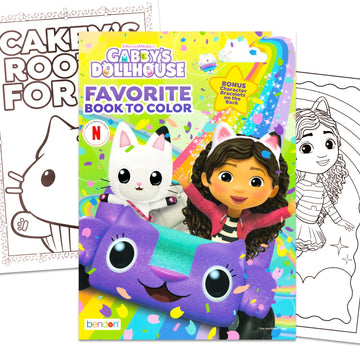 DreamWorks Gabby's Dollhouse Coloring and Activity Book Set - 32 Cartoon Coloring Pages, Activity Sheets, Game, Puzzles, More | Gabby's Dollhouse