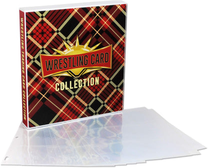 UniKeep WWE WrestleMania Themed Collectible Card Storage Binder - Comes With 20 Card Pages (Tartan)