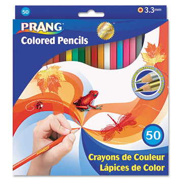 Colored Woodcase Pencils, 3.3 mm, 50 Assorted Colors/Set