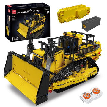 Mould King RC Bulldozer Building Set for Adults, Bulldozer Truck Construction Vehicle Model with Motors, APP Control Truck with Engines, 1508 Pieces