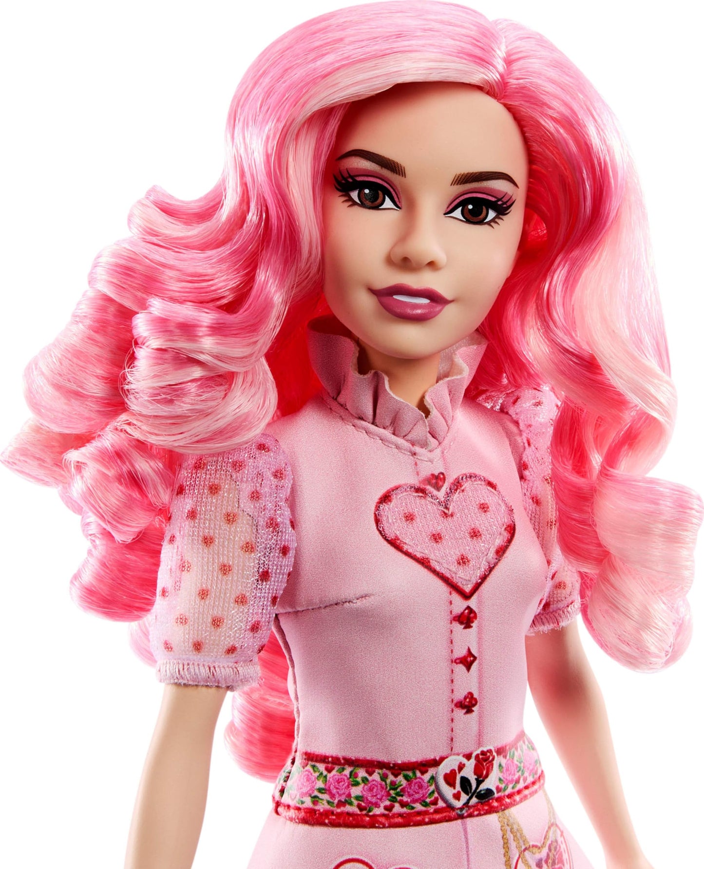 Mattel Disney Descendants: The Rise of Red Singing Bridget, Young Queen of Hearts Doll in Movie-Inspired Clothes, Sings “Shuffle of Love” in English
